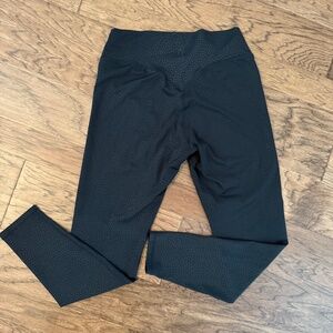 BuffBunny black mono color polka dot leggings size XL